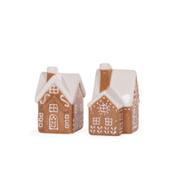 GINGERBREAD HOUSE SALT + PEPPER SHAKERS