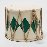 RAWHIDE DIAMOND DRUM: LRG/GREEN