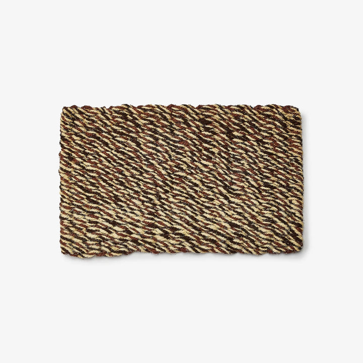 BONNIE AND NEIL WOVEN BROWN DOOR MAT