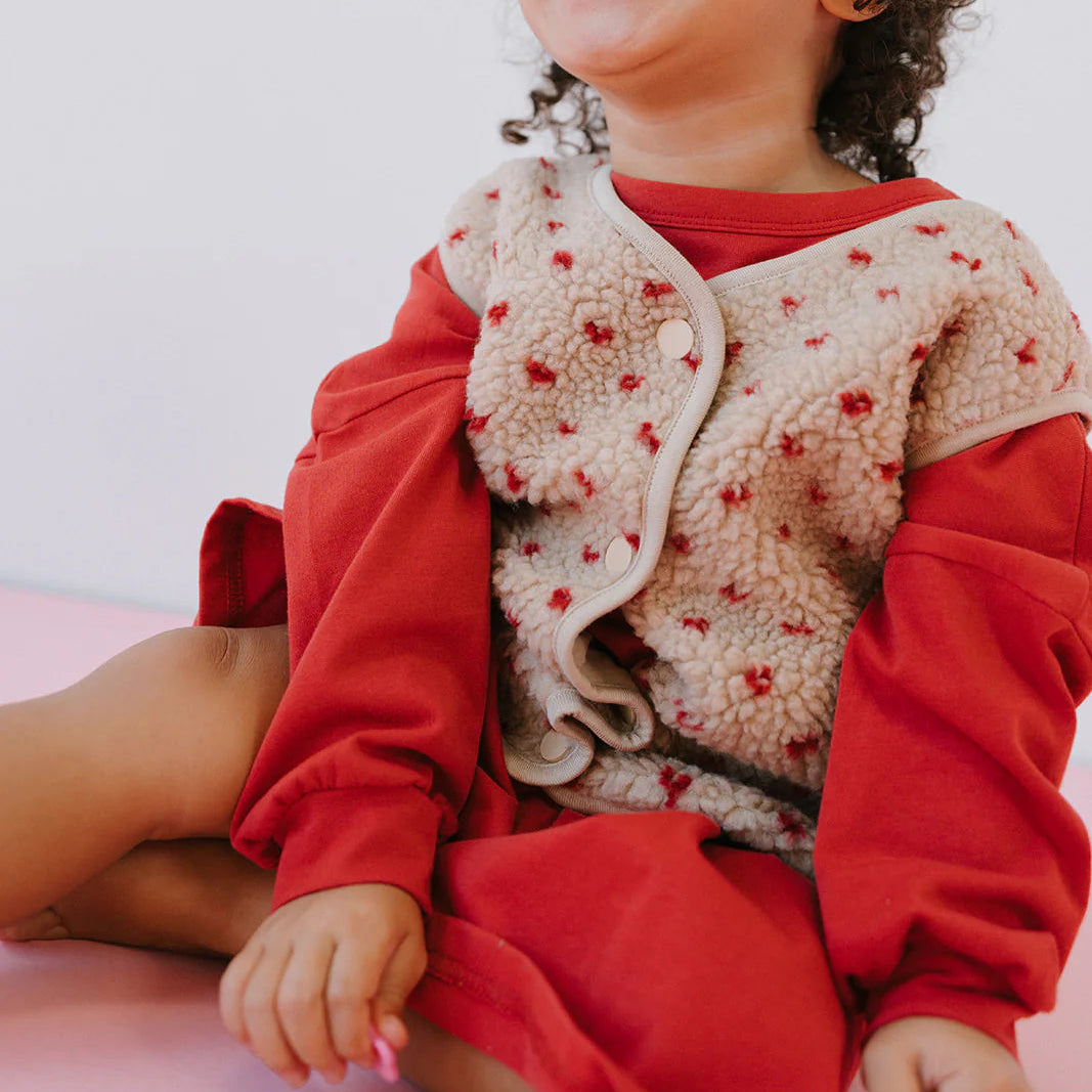 LENN LABEL LOVE VEST: RED HEART