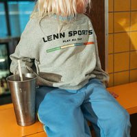 LENN LABEL SPORTS PULLOVER: GREY