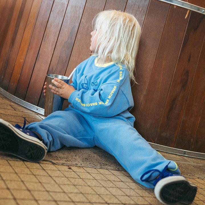 LENN LABEL SNACK PANT: OCEAN