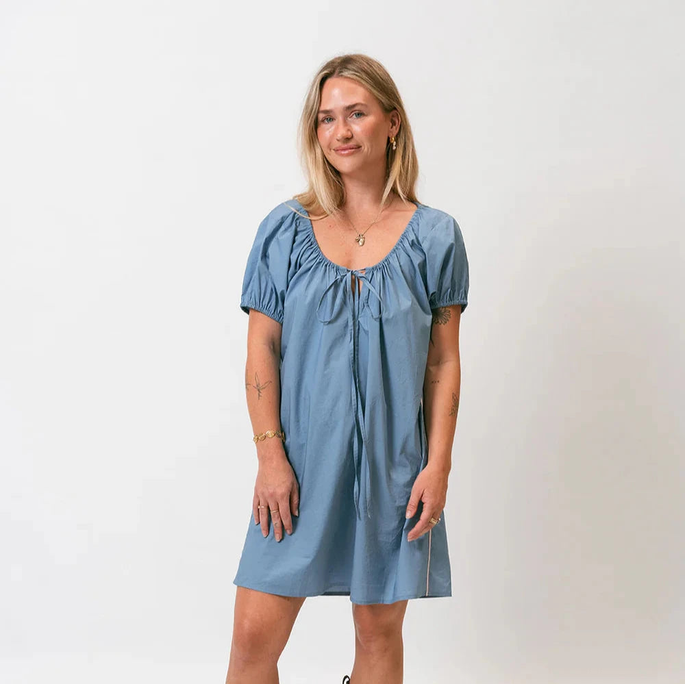 LENN LABEL LADIES SPRING DRESS: OCEAN