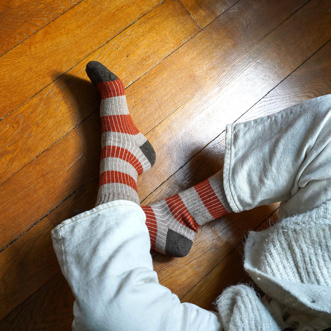 KLUE MERINO WOOL STRIPE SOCKS