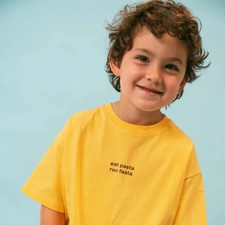 LENN LABEL PASTA TEE: SUNSHINE