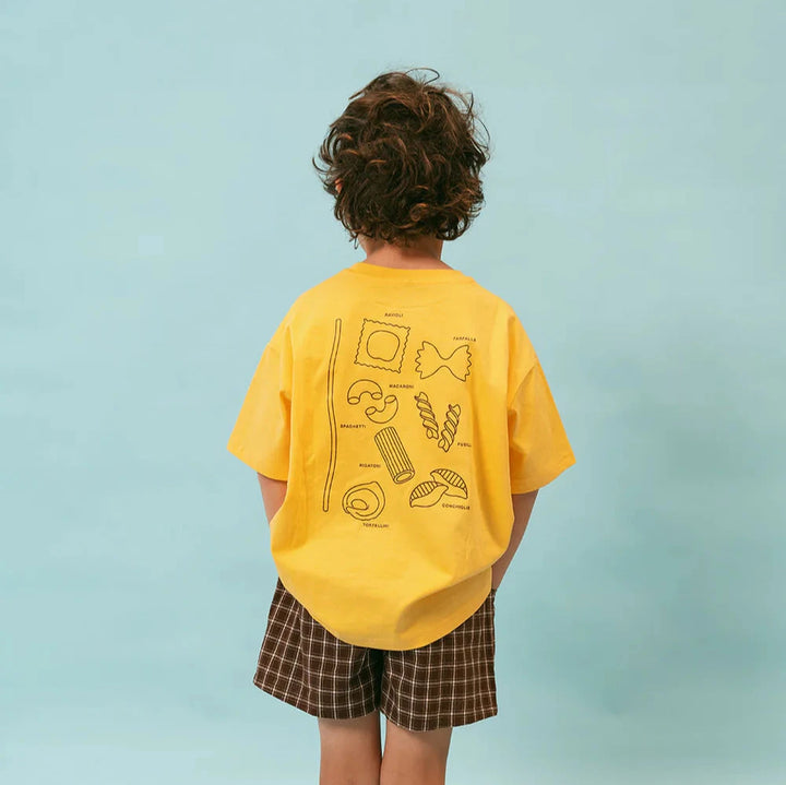 LENN LABEL PASTA TEE: SUNSHINE