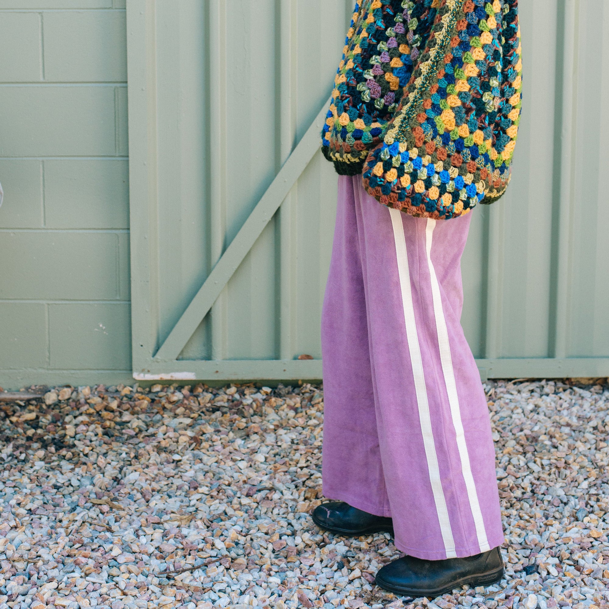 ATMOSEA APRES SURF PANT: JACARANDA PURPLE