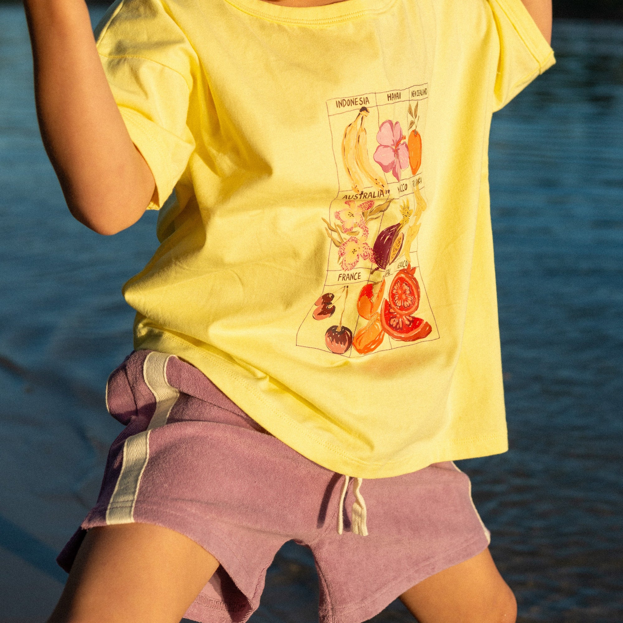 ATMOSEA MINI TERRY SHORT: JACARANDA PURPLE