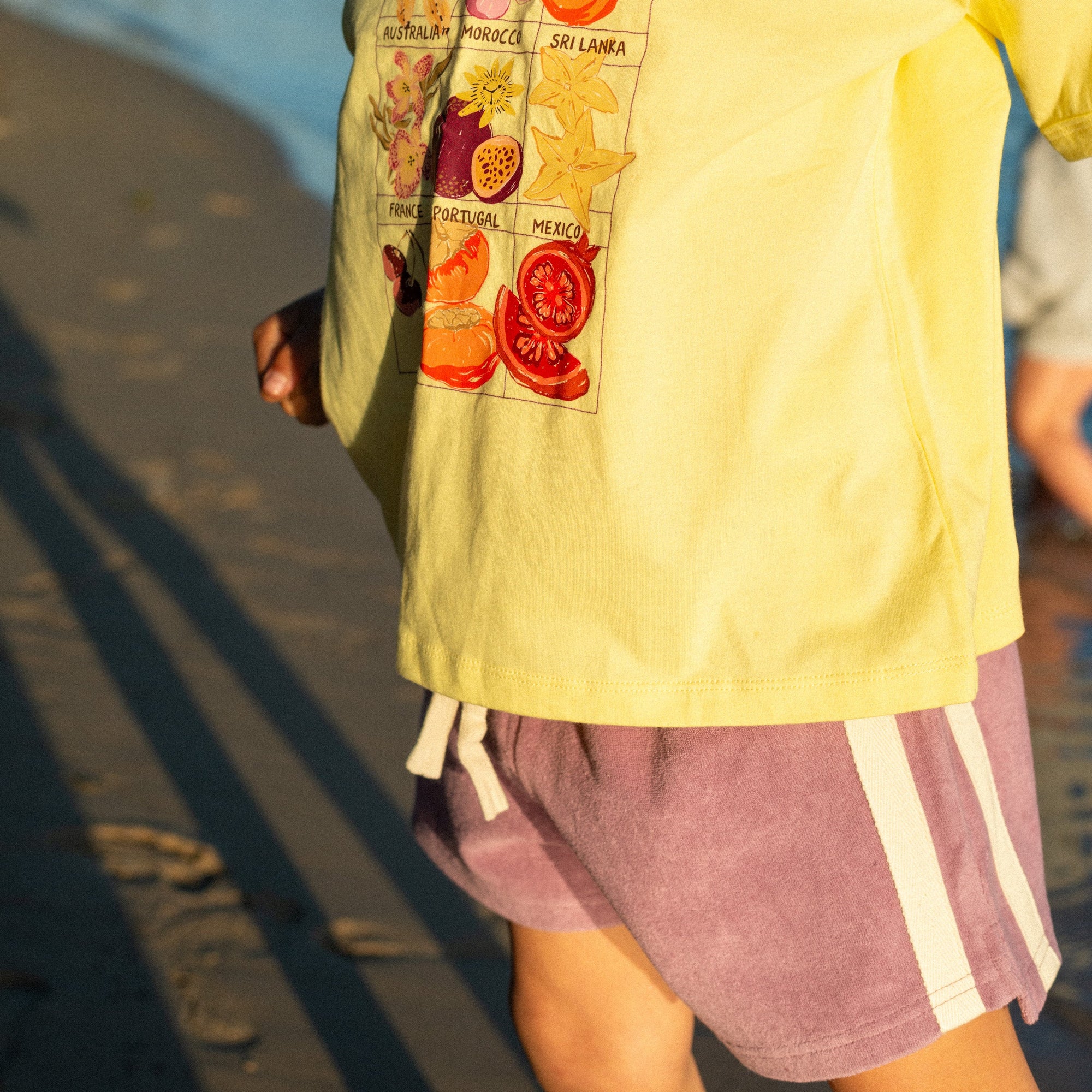 ATMOSEA MINI TERRY SHORT: JACARANDA PURPLE