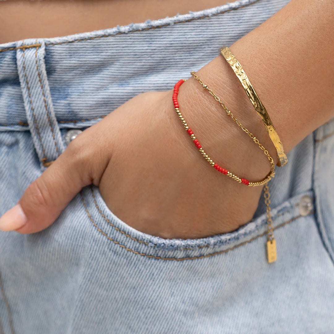 ARMS OF EVE COBRA GOLD BRACELET: CHERRY