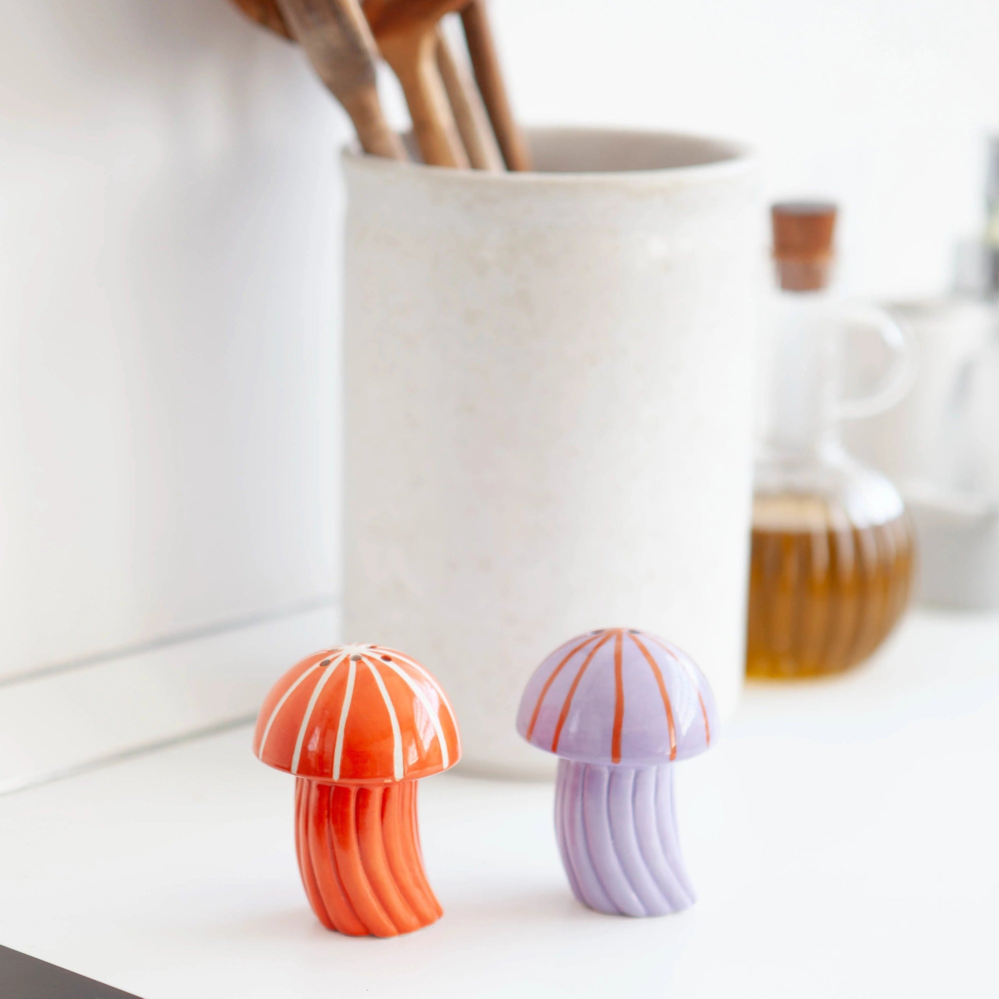 DOIY OCEAN DREAMS JELLYFISH SALT & PEPPER SHAKERS