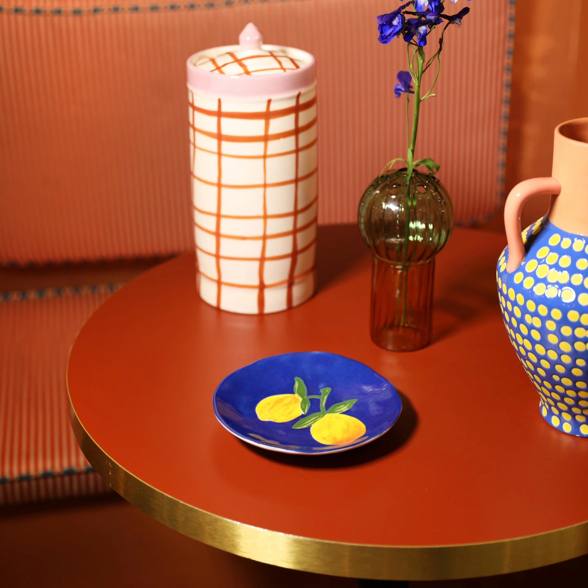 KLEVERING LEMON PLATE: NAVY