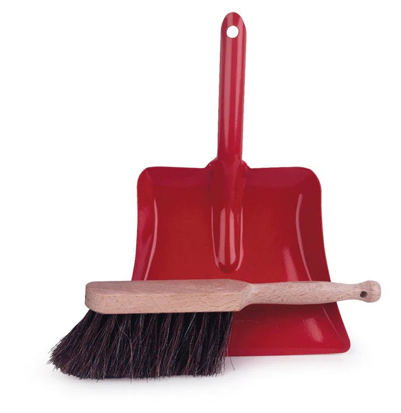 EGMONT DUSTPAN & BRUSH: RED