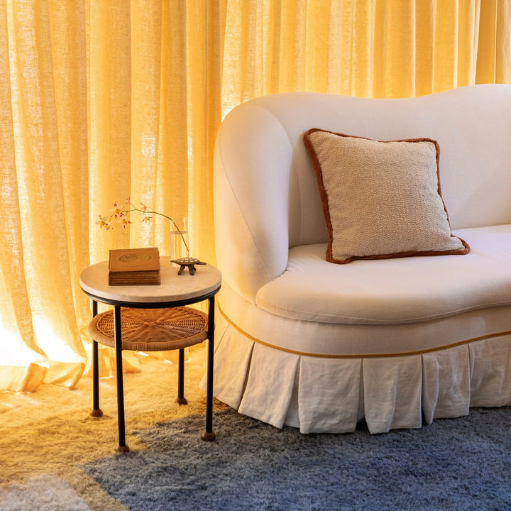 BONNIE AND NEIL GRAIN CUSHION: CREAM/50CM