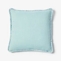 BONNIE AND NEIL LINEN/ COTTON LEVAN CUSHION: BLUE/ 60CM