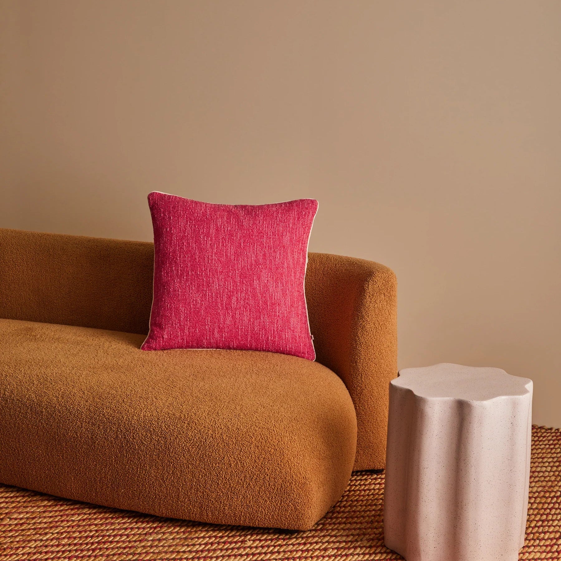 BONNIE AND NEIL GEM CUSHION: PINK/50CM