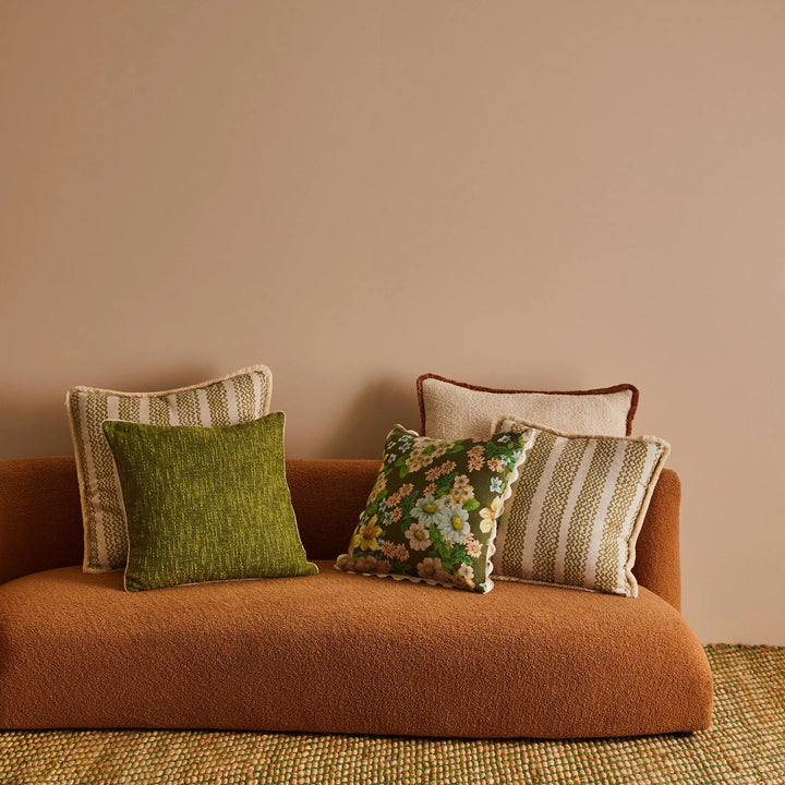 BONNIE AND NEIL GEM CUSHION: GREEN/50CM