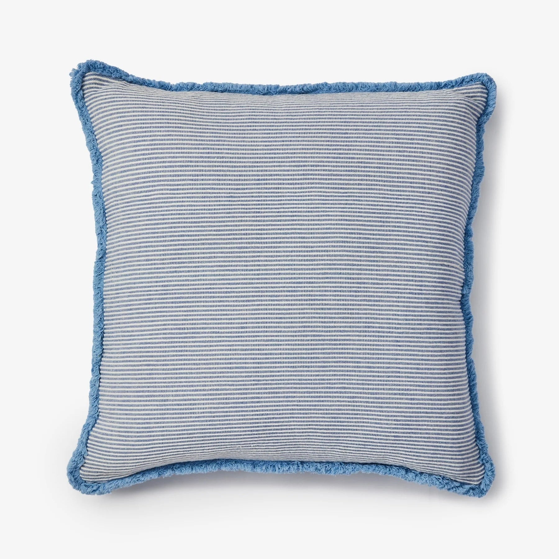 BONNIE AND NEIL COTTON CUSHION: NILE BLUE/ 60CM