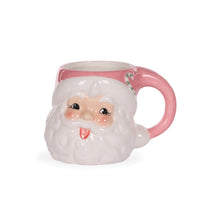 VINTAGE SANTA MUG: PINK