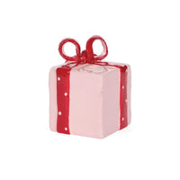 PINK PRESENT CANDLE HOLDER