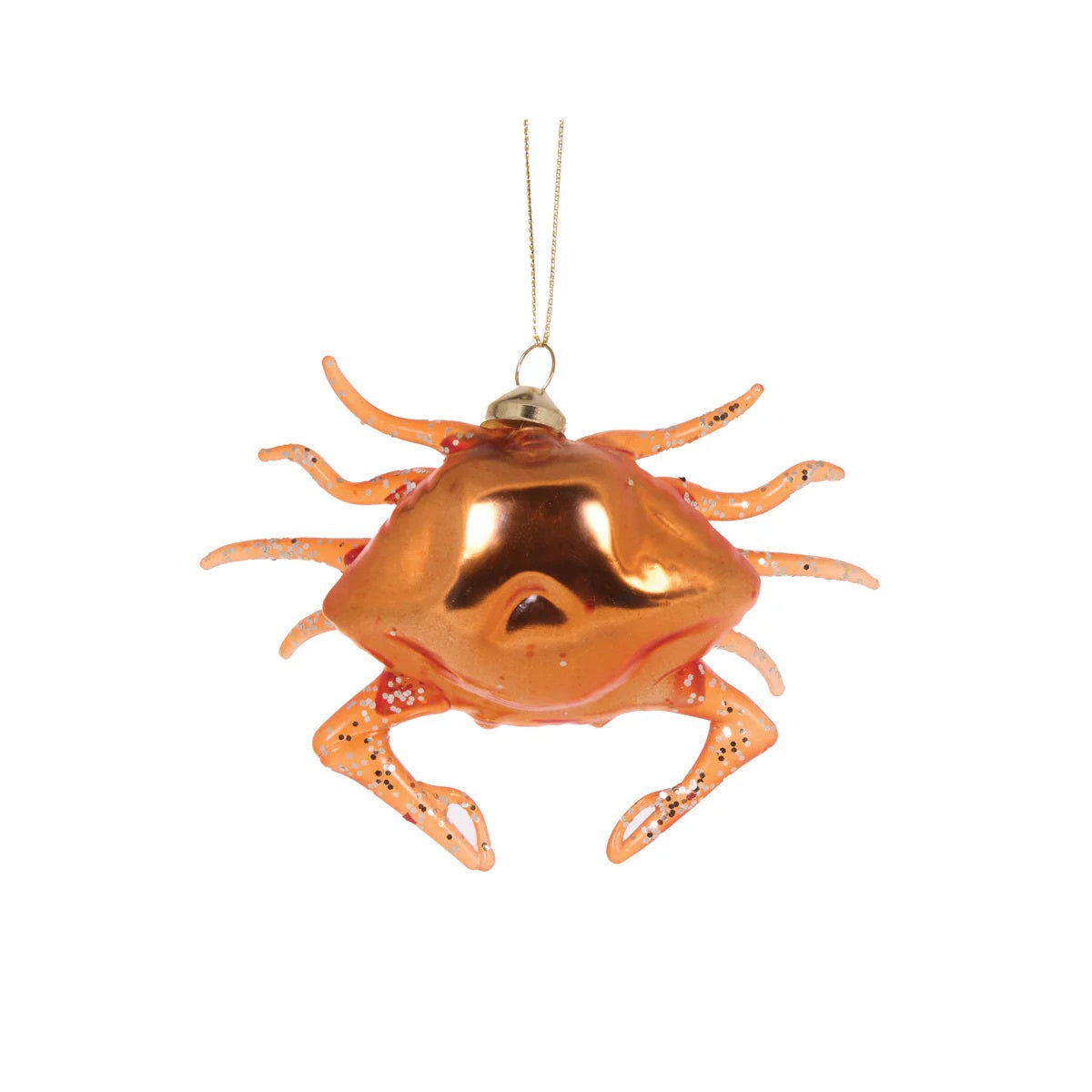 HANGING GLASS CRAB ORNAMENT