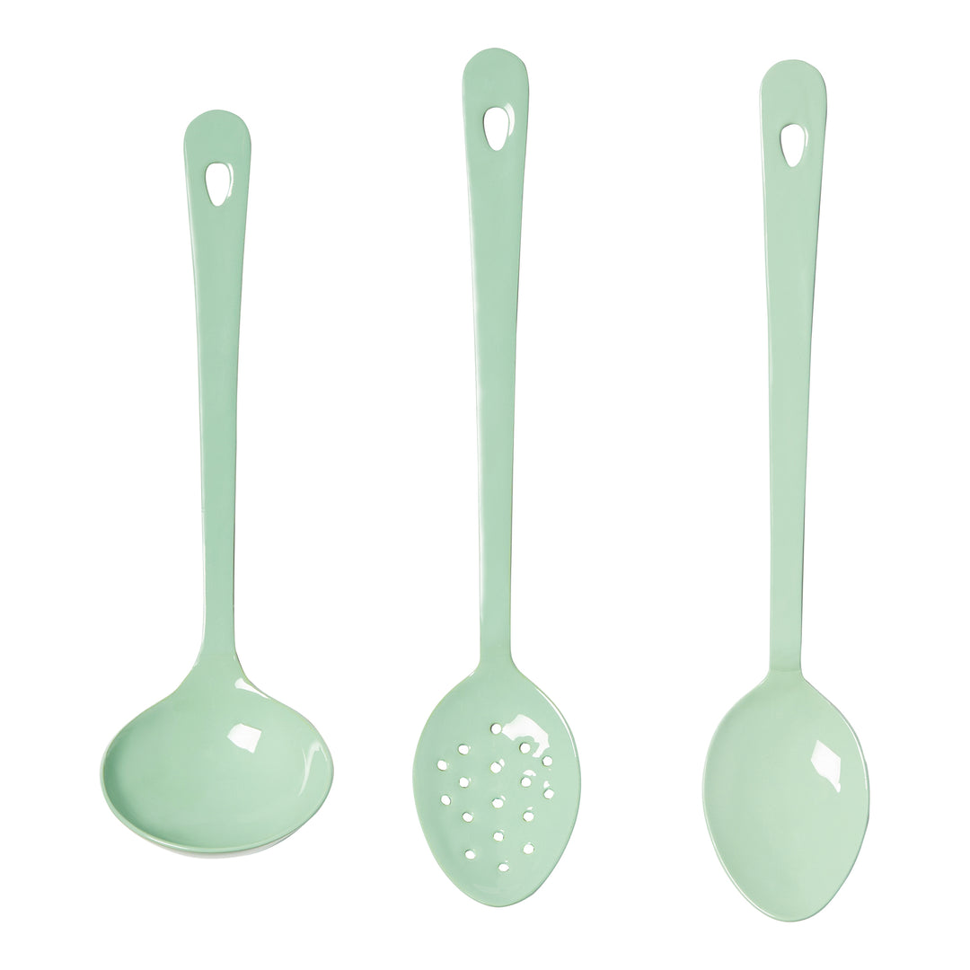 BONNIE AND NEIL ENAMEL 3PC KITCHEN SET: MINT