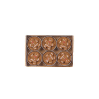GINGERBREAD MAN TEALIGHT CANDLES 6PC