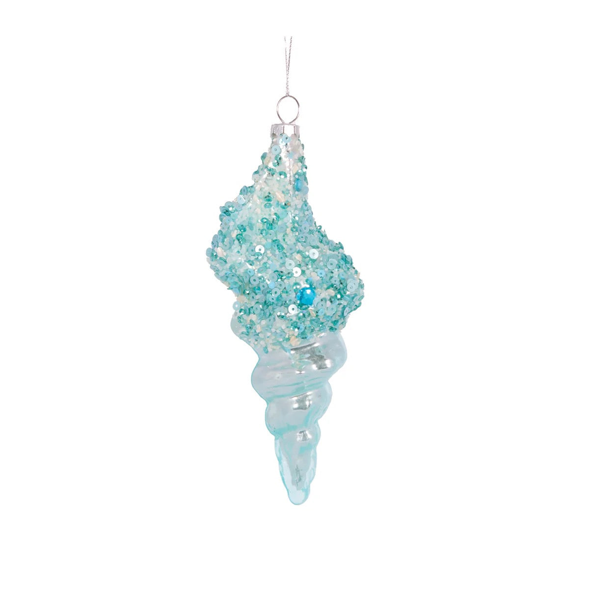 HANGING PEARL CONCH: AQUA
