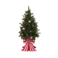 114.5CM RED AND PINK BOW CHRISTMAS TREE