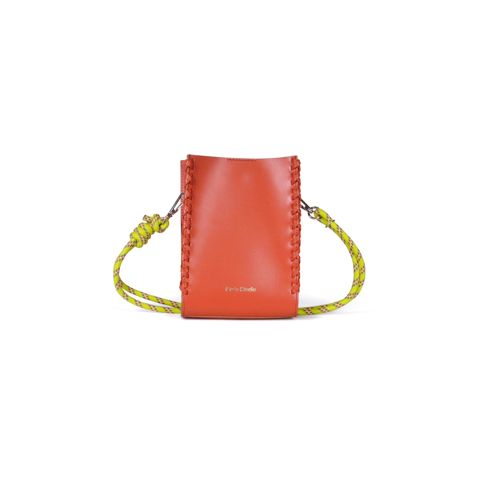 CRAIE STUDIO ESSENCE STITCH BAG: ROUGE