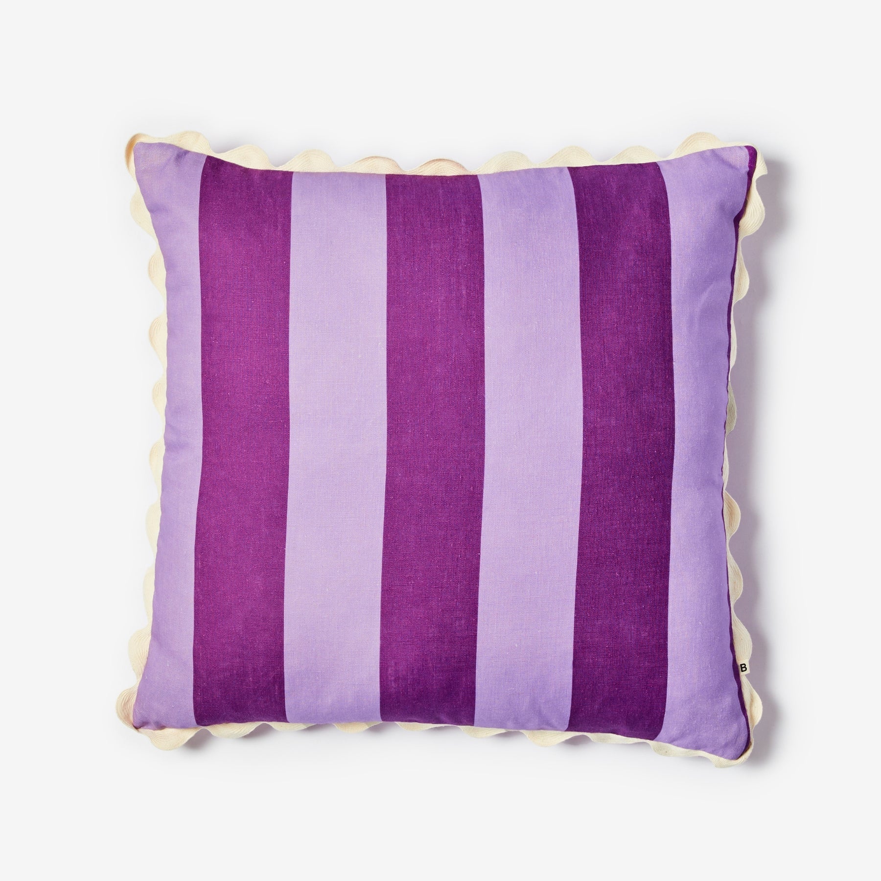 BONNIE AND NEIL BIG STRIPE CUSHION: LILAC/ 60CM