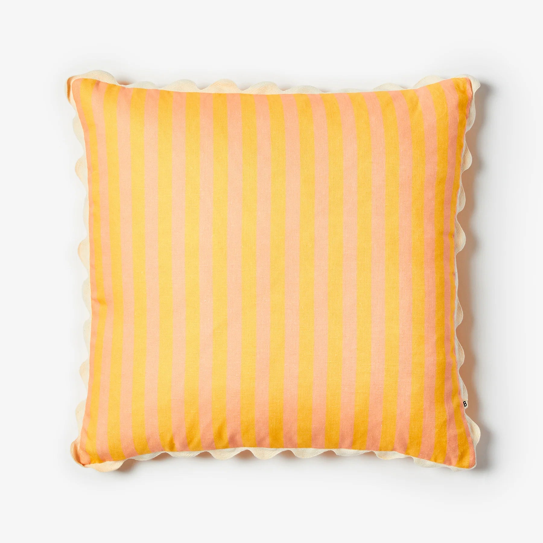 BONNIE AND NEIL THIN STRIPE CUSHION: YELLOW/ 60CM