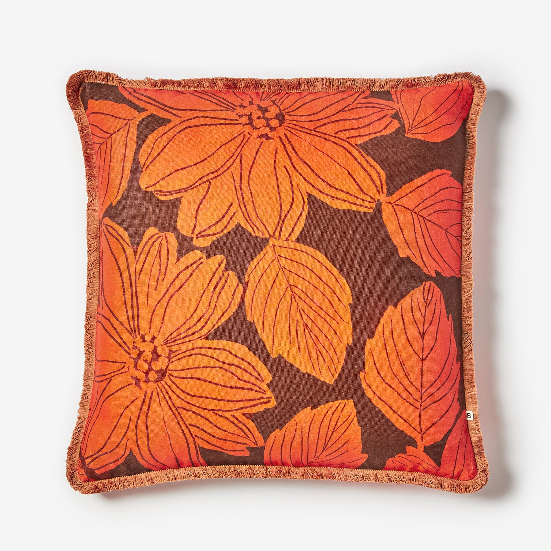 BONNIE AND NEIL MARGOT CUSHION: ORANGE/ 60CM