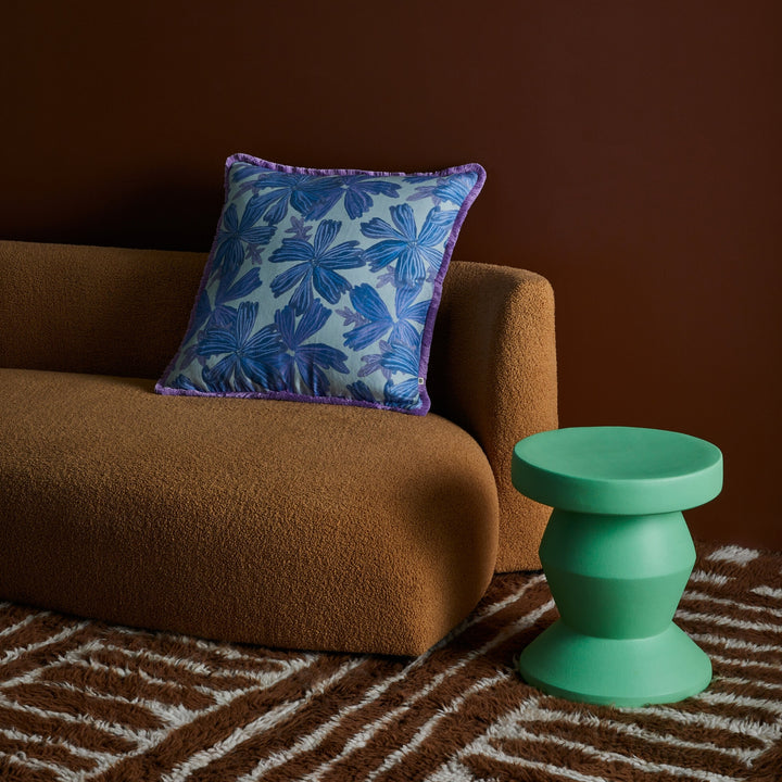 BONNIE AND NEIL MAVE CUSHION: BLUE/60CM