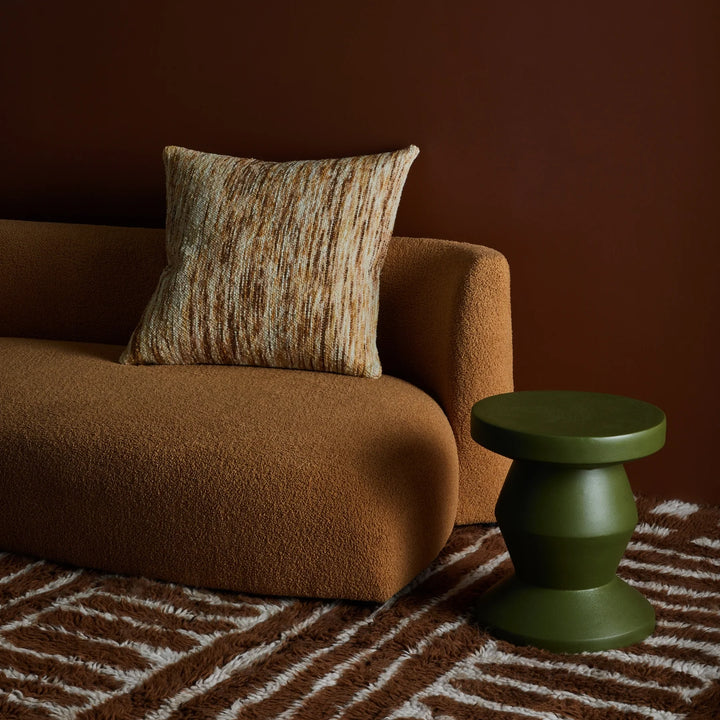 BONNIE AND NEIL WOOL MARLE CUSHION: CREAM/ 60CM