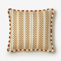 BONNIE AND NEIL MARCO TILE CUSHION: ECRU/60CM