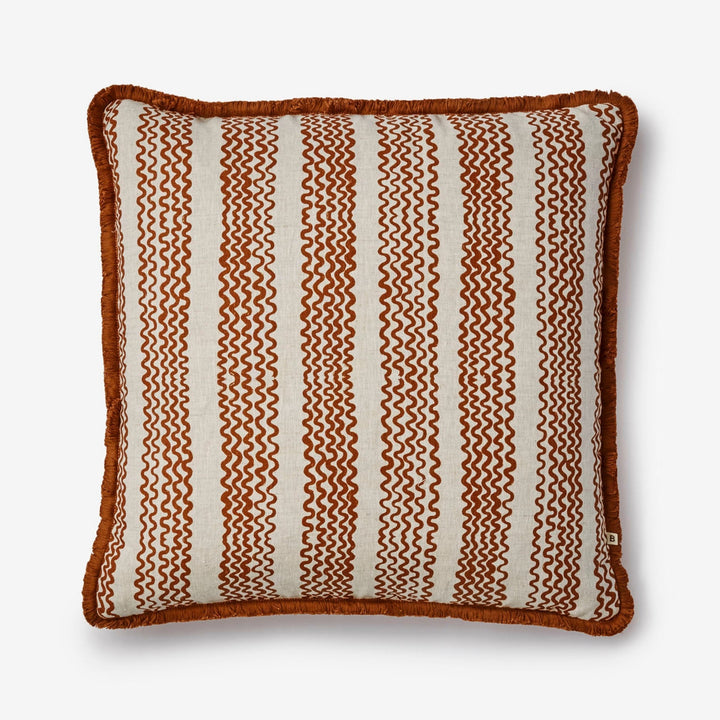BONNIE AND NEIL MINI WAVE CUSHION: COCOA/60CM
