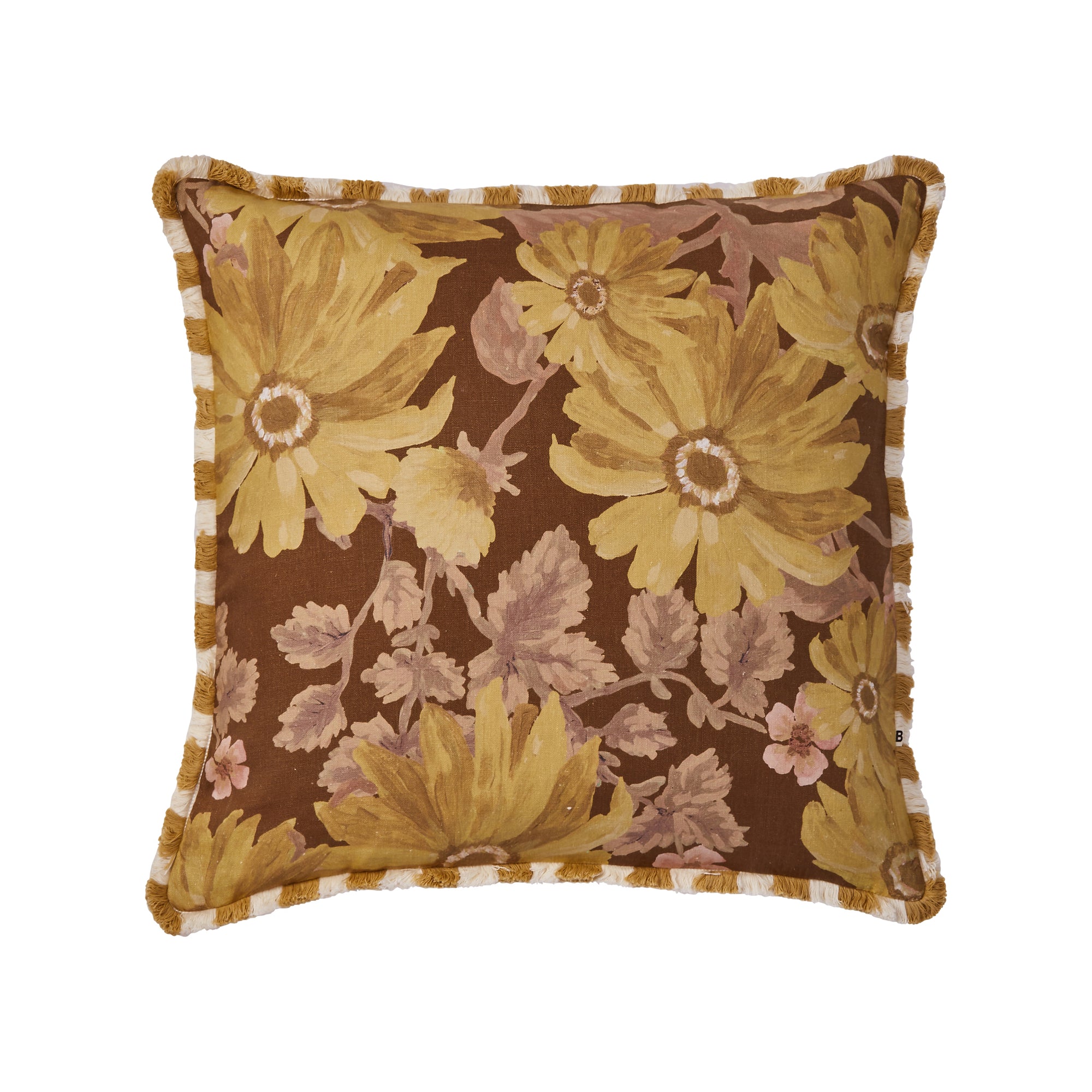 BONNIE AND NEIL MARIGOLD CUSHION: MUSTARD/ 60CM