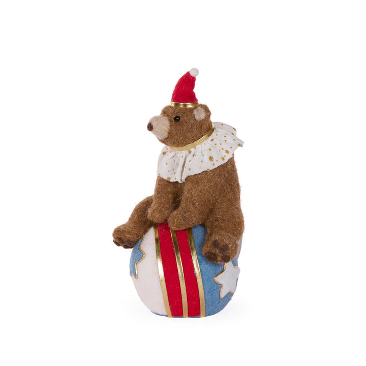 23CM CIRCUS BEAR ON BALL 1