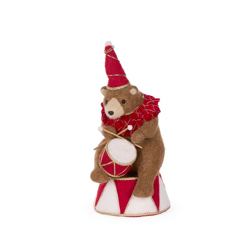 36CM CIRCUS BEAR WITH DRUM 1