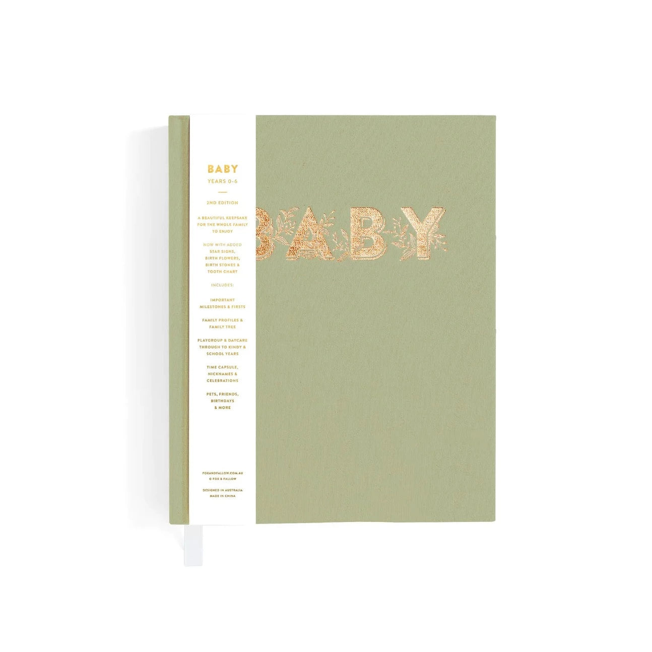 FOX & FALLOW MINI BABY BOOK: SAGE