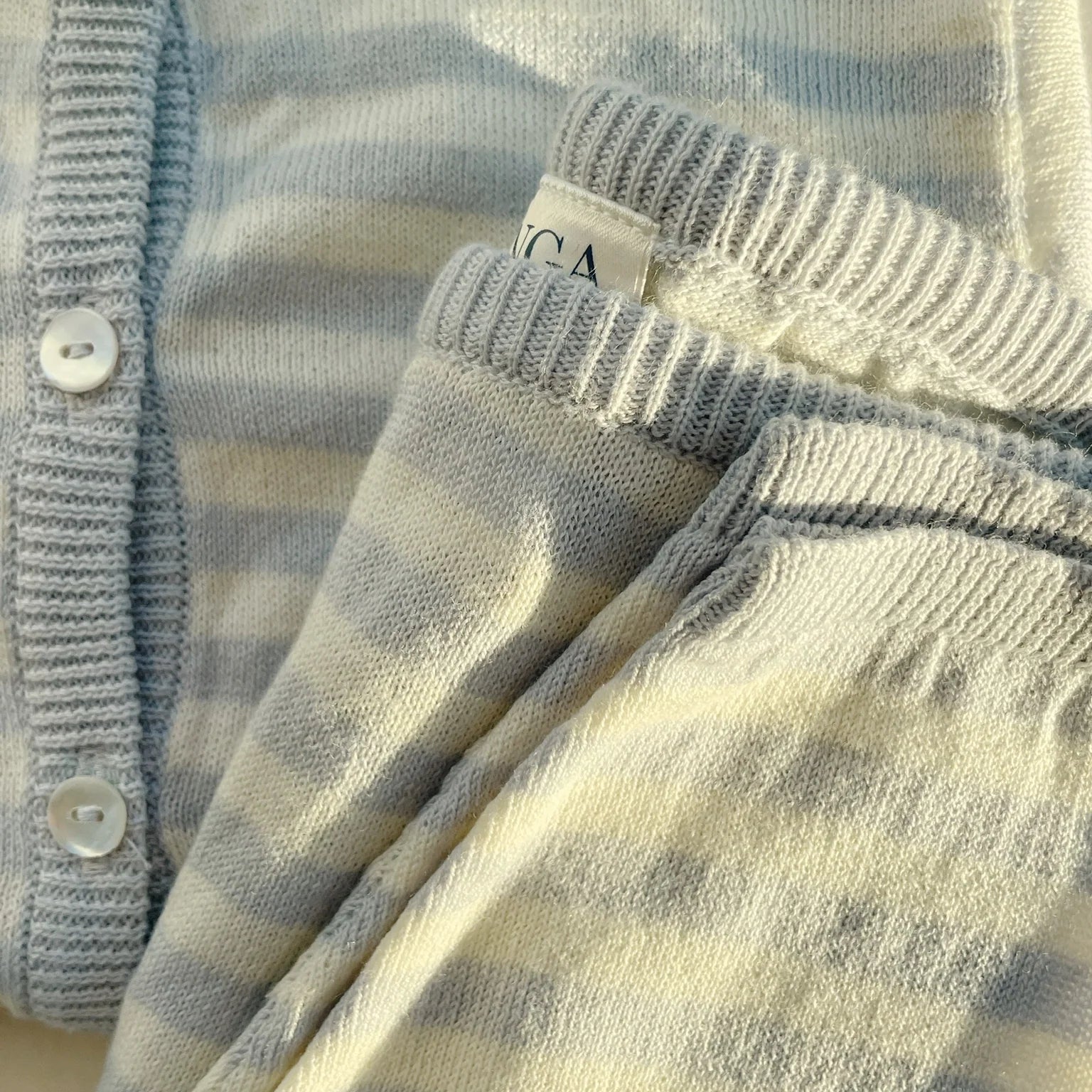 KONGES SLOJD VENTI KNIT PANTS: GREY DAWN