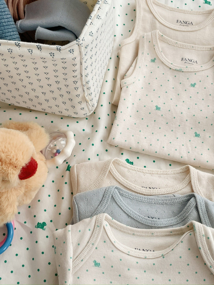 Fio Bodysuit 2pc Lago Verde Buttercream - flat lay
