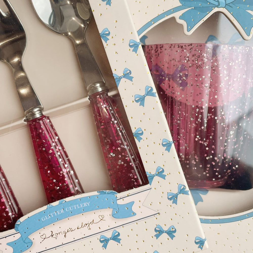 Konges Sløjd Glitter Cutlery Sparkling Sangria - flat lay