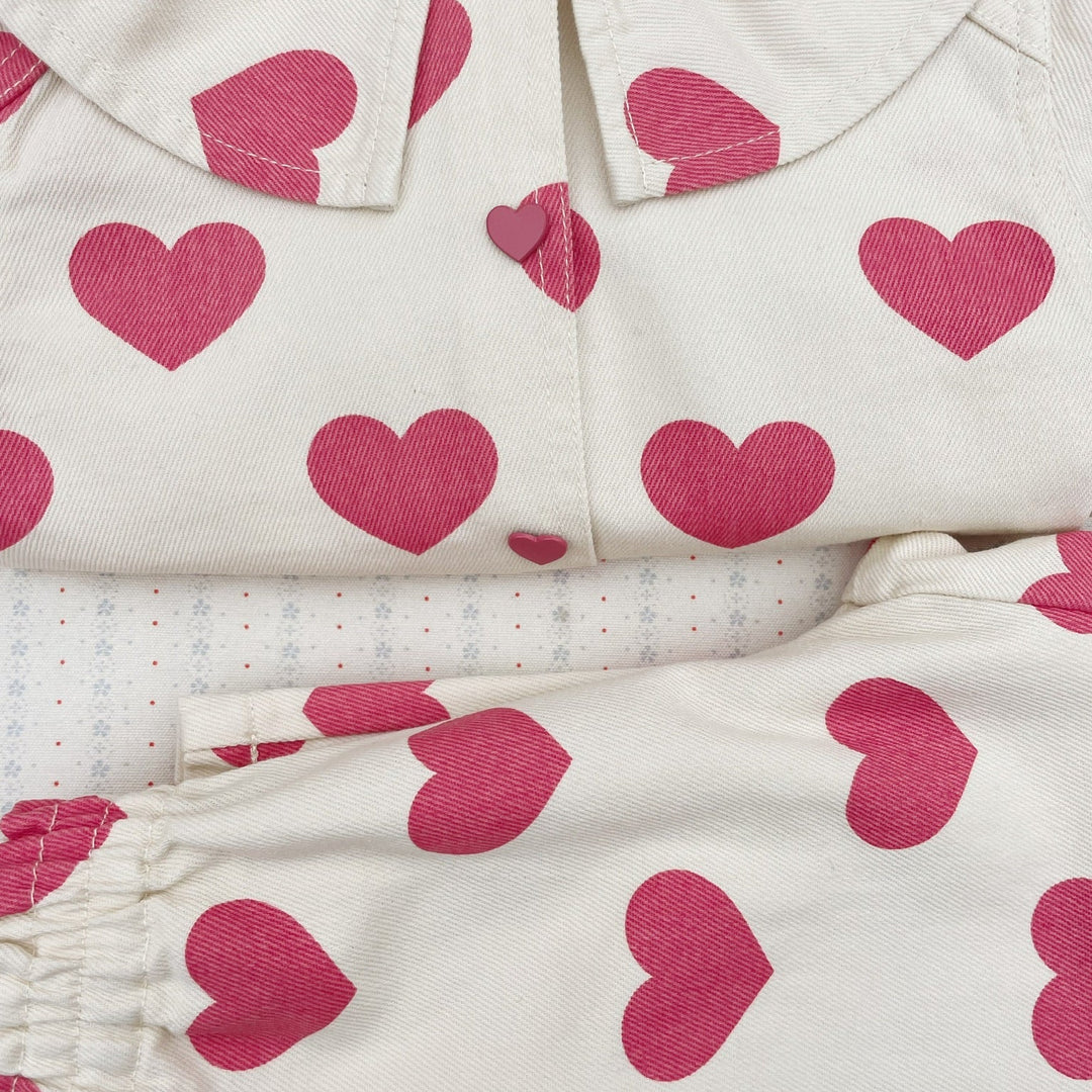 KONGES SLOJD MAGOT COLLAR JACKET: BON COEUR PINK
