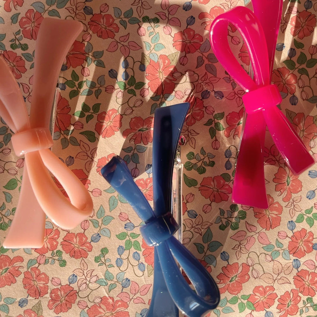 KONGES SLOJD BELMA BOW HAIR CLIP: ENSIGN BLUE