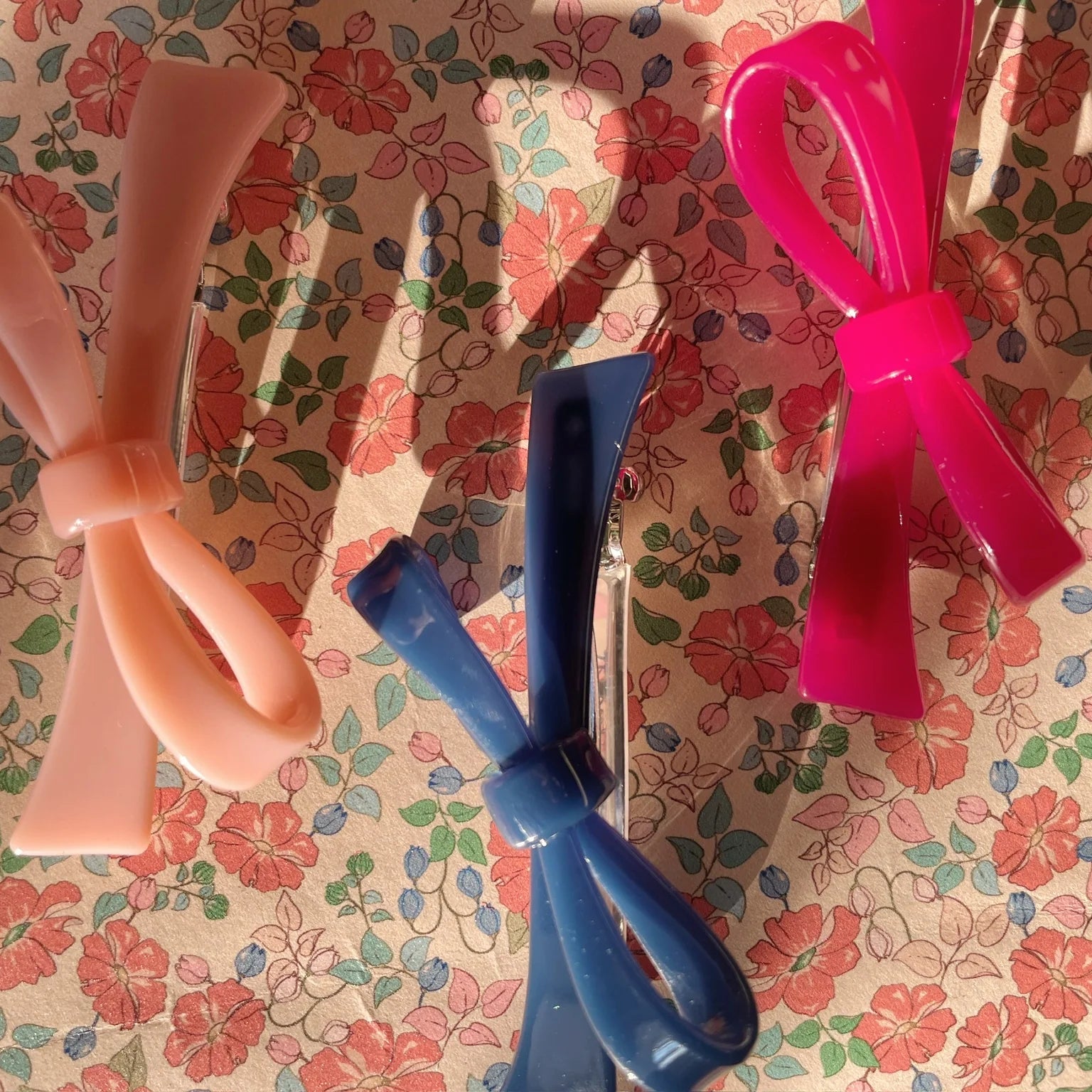 KONGES SLOJD BELMA BOW HAIR CLIP: MELLOW ROSE