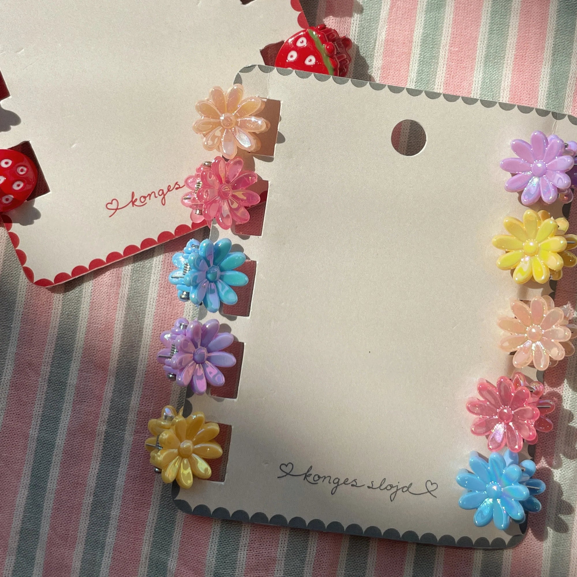 KONGES SLOJD MINI FLOWER HAIR CLAWS 10PC