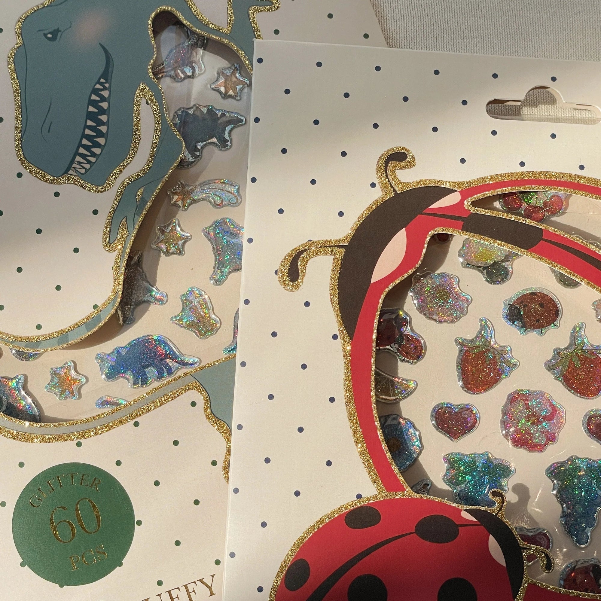 KONGES SLOJD PUFFY STICKERS: DINO