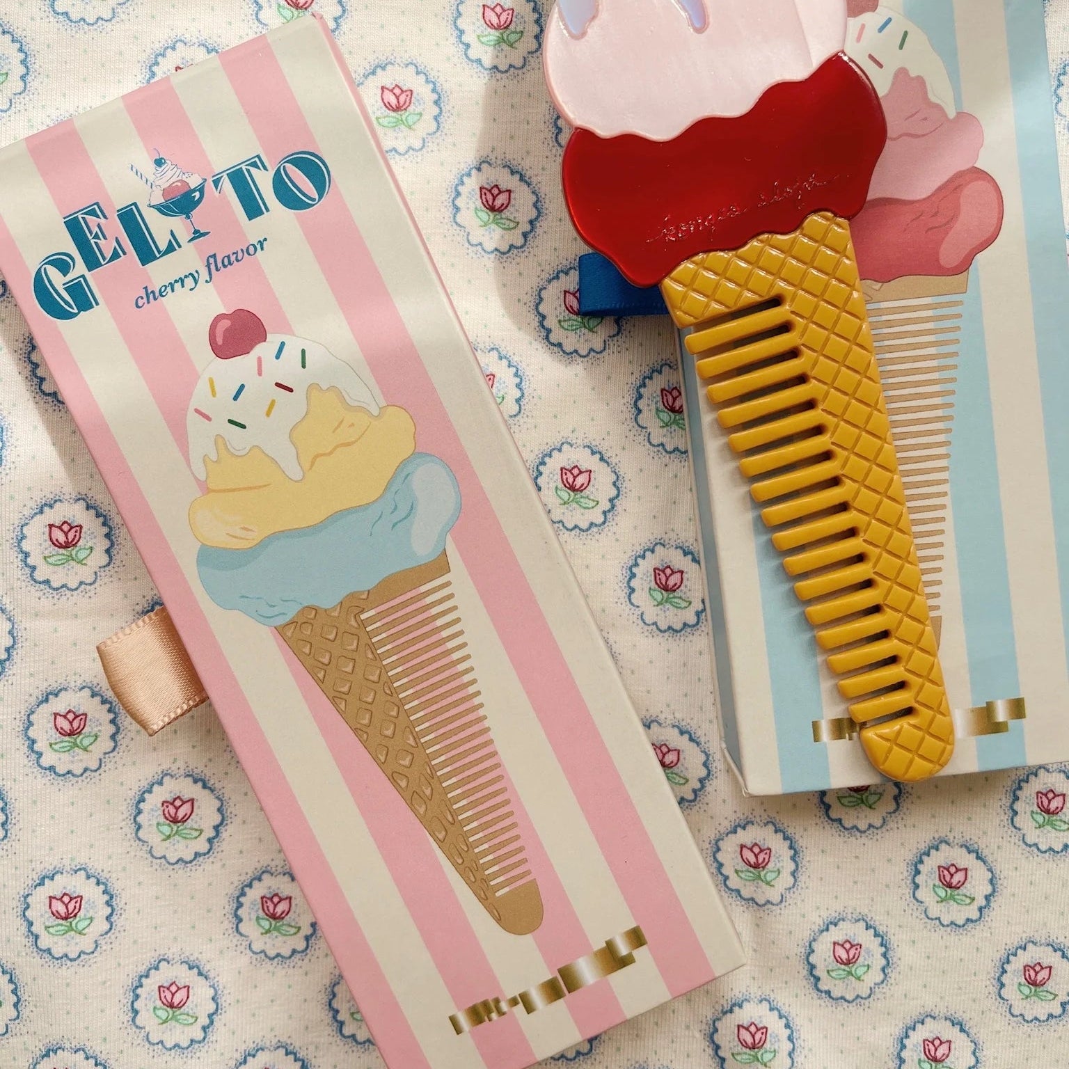 KONGES SLOJD ICE CREAM COMB: AMOUR PINK